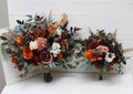 Burgundy rust ivory cinnamon  flowers Bridal bouquet Faux bouquet Fall wedding  Boho wedding Faux blooms  Anemone bouquet product logo