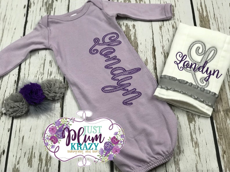 monogrammed baby girl outfits