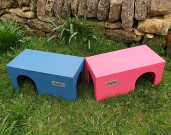 Hop Inn Wooden Guinea Pig House x 2 for Indoor or Outdoor (Colour Options)