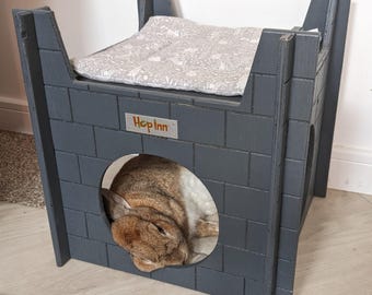 Hop Inn Rabbit & Cat Castle: All Weather Pet Hideaway Pet Friendly READYMADE