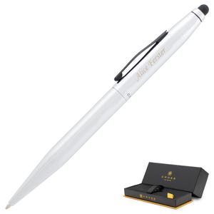 Dayspring Pens - Engraved / Personalized Cross Tech2 Chrome Stylus Pen. Perfect Gift for Computer Scientist. Free Shipping in the USA.