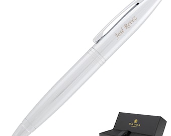 Dayspring Pens - Engraved / Personalized Cross Calais Ballpoint Pen - Chrome. Custom.  Free Engraving and Free USA Shipping.