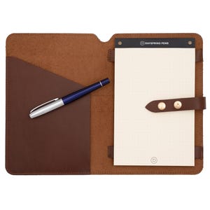 Dayspring Pens A5 Padfolio - Natural Leather