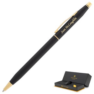 Dayspring Pens - Engraved/Personalized Black Cross Classic Century Ballpoint Pen, Executive Gift, Graduation Present. Free USA Shipping.