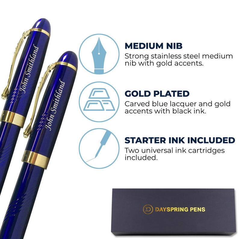 Dayspring Pens Personalized Arizona Fountain and Rollerball Etsy