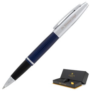 Dayspring Pens - Personalized/ Engraved Cross Calais Blue Rollerball Pen. Custom Women Gift Pen. Free USA Shipping. Fast Engraving.