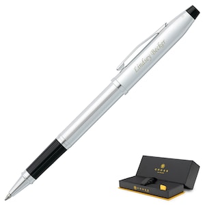 Dayspring Pens - Personalized/ Engraved Cross Century II Lustrous Chrome Rollerball Pen. Custom Boss Gift Pen. Free Shipping in the USA.