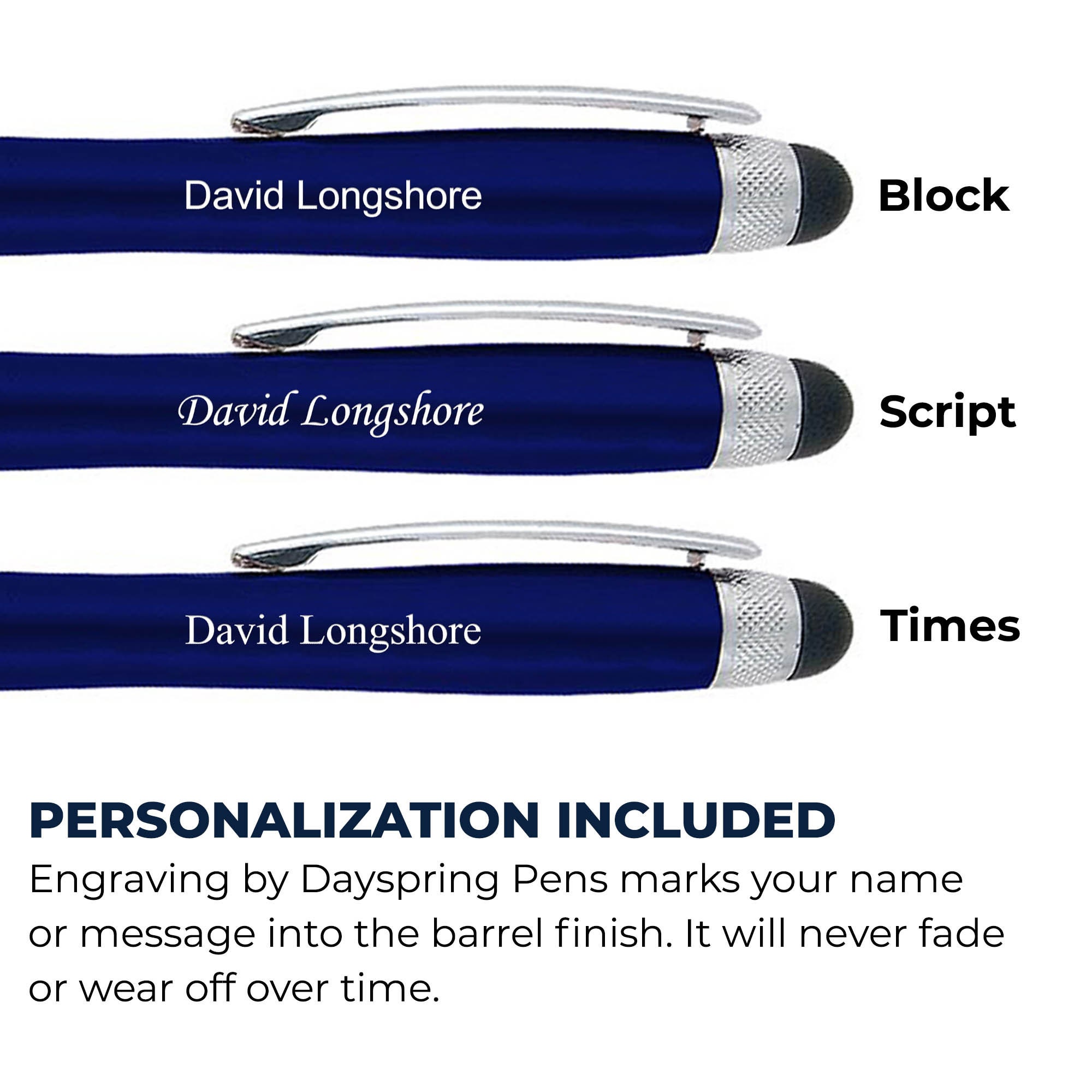 Dayspring Pens Engraved/ Personalized Lumen Light up Pen Etsy