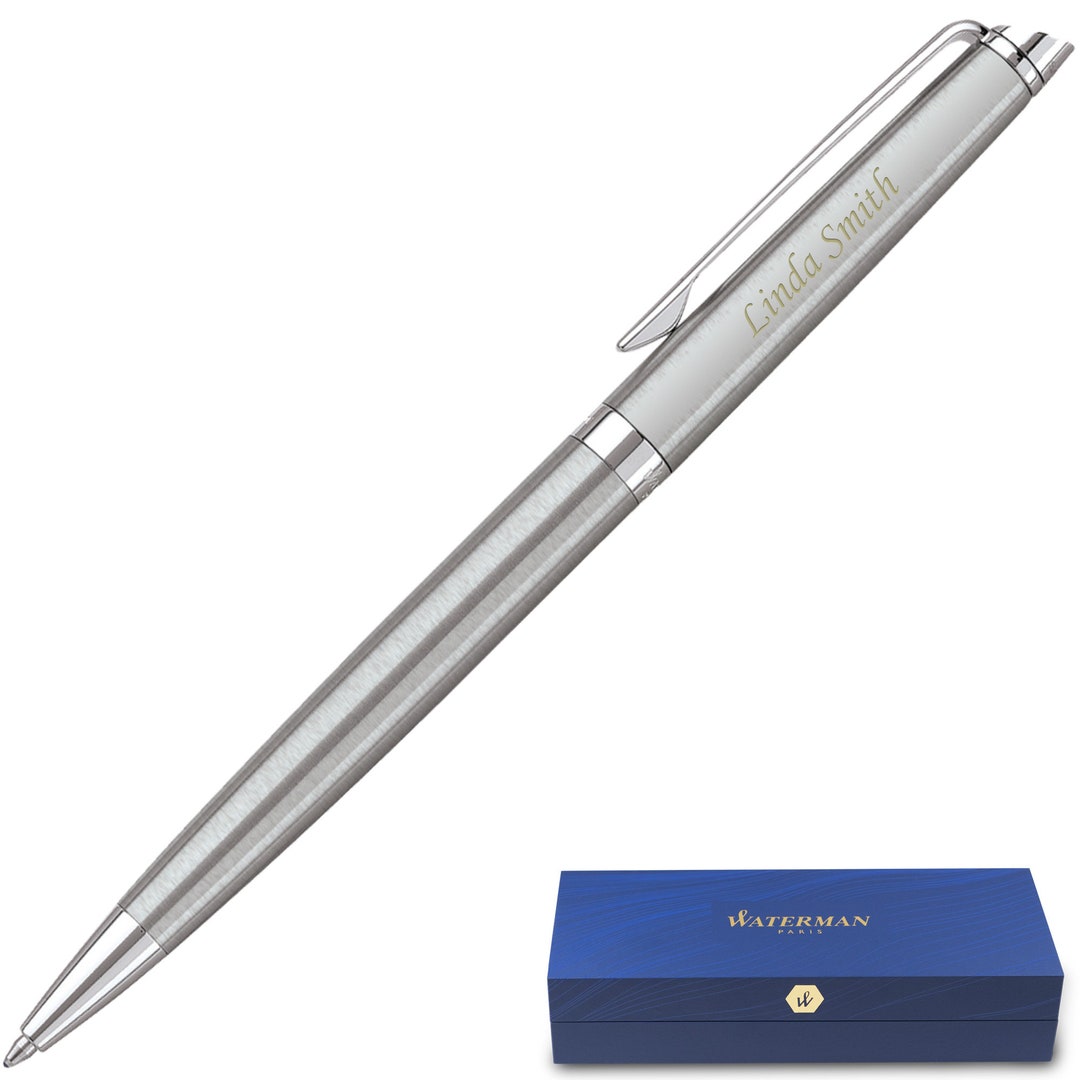 Custom Engraved Parker Jotter Gel Pen Stainless Steel Gold Trim - Dayspring  Pens