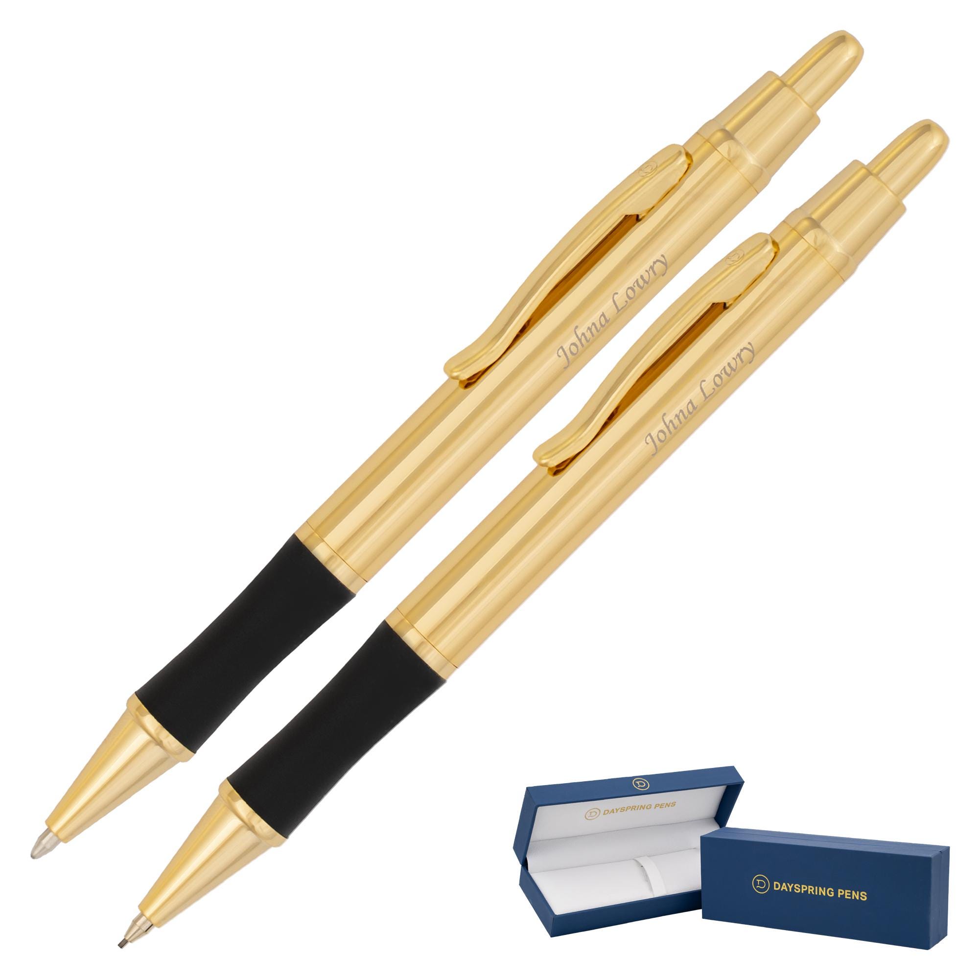 Zalantan Set Penna Stilografica Con Placcatura Oro 18K - Regalo Di Laurea Con 10 Cartucce E Convertitore
