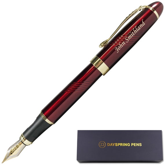 Dayspring Pens Personalized Arizona Fountain Gift Pen Red. Etsy