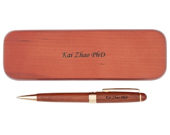 Dayspring Pens - Engraved Rosewood Ballpoint Pen and Case. Personalized Business Gift. Free Shipping in the USA. Fast Engraving.