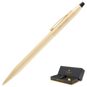 Dayspring Pens - Engraved / Personalized Cross Classic Century 23 Karat Gold Rolled Ballpoint Pen. Custom Men Gift Pen. Free USA Shipping.