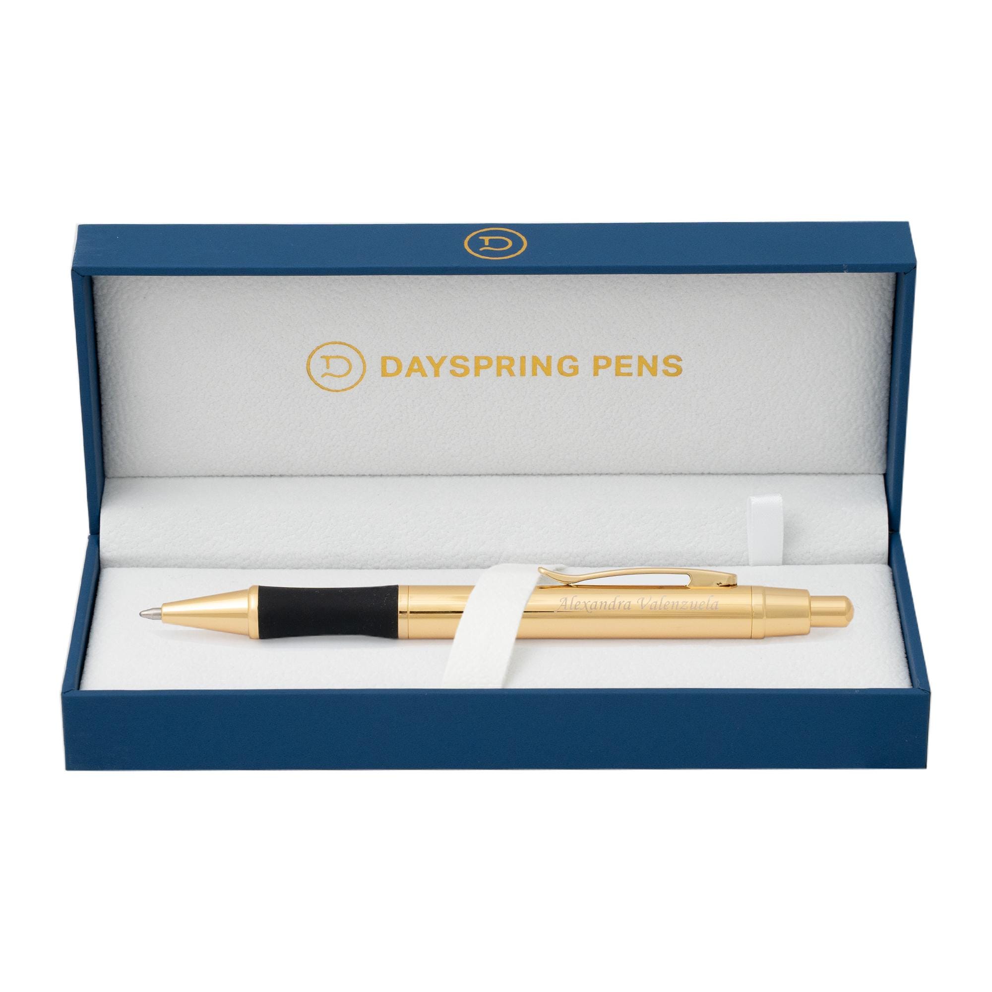 Personalized Monroe Gold Ballpoint Pen - Engraved Luxury Gift for Him & Her, Custom Executive Pen