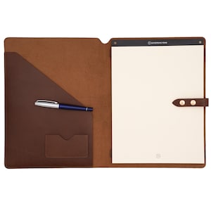 Dayspring Pens A4 Padfolio - Natural Leather
