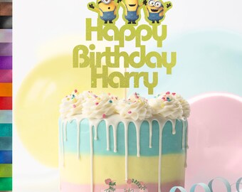 Minion Cake Topper Etsy Minion Cake Topper Etsy