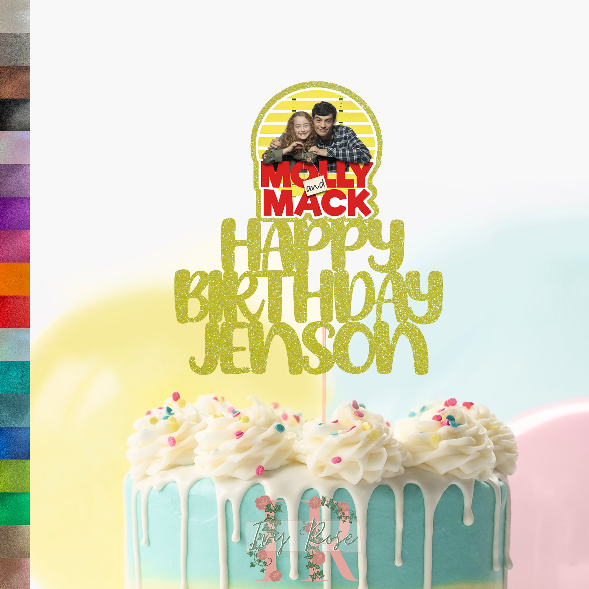 Custom Personalised Molly and Mack Inspired Birthday Cake Etsy