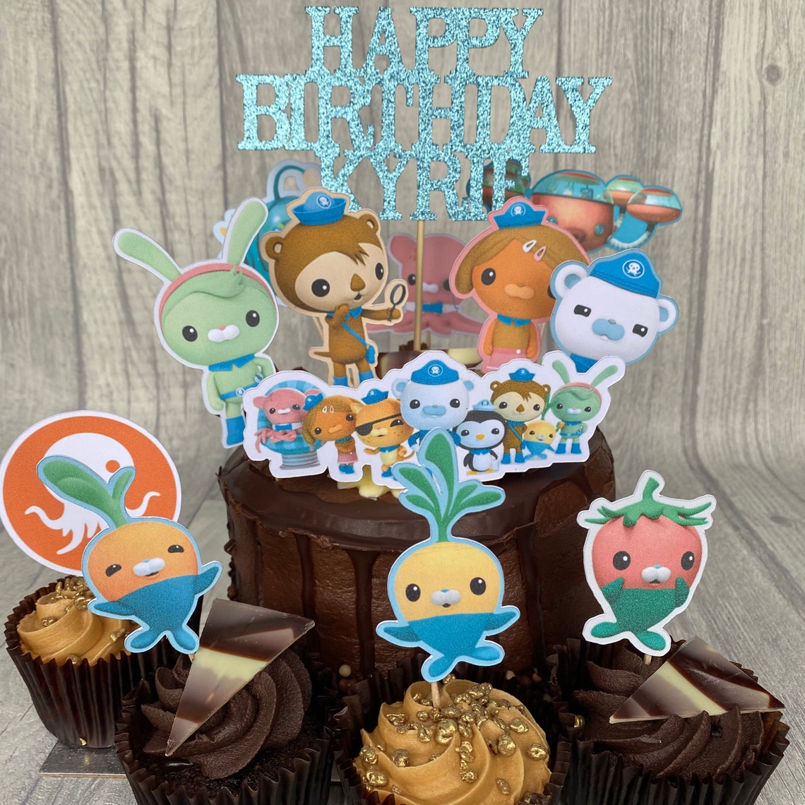 Octonauts Inspired Cake Topper Set Cupcake Toppers Party | Etsy