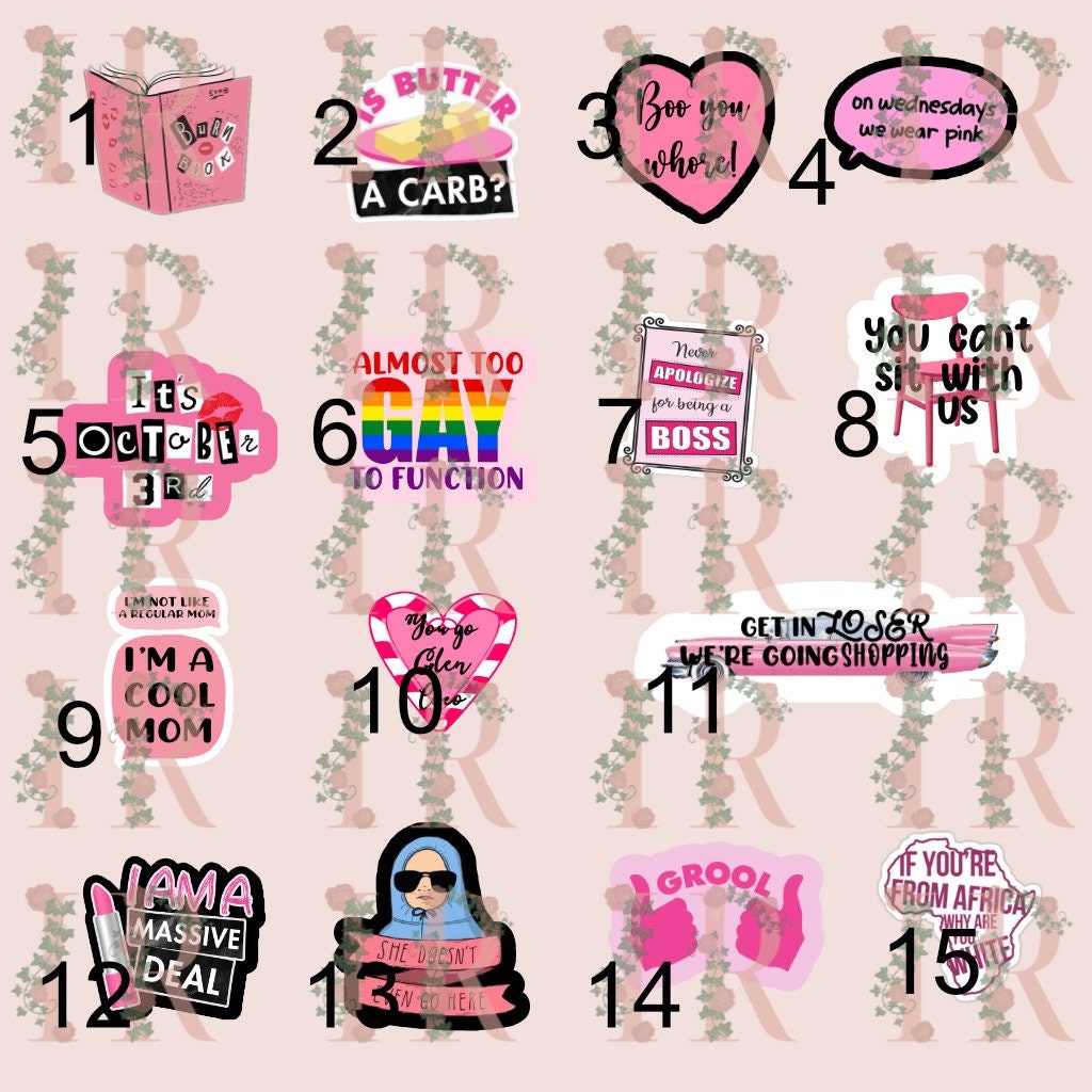 Mean Girls Cupcake Toppers Set Of 12 Mean Girls Theme vrogue.co