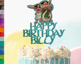 Moana Cake Topper Etsy Moana Cake Topper Etsy