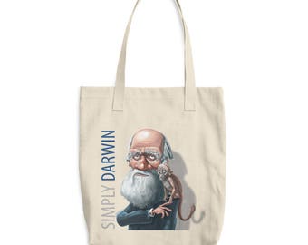 Simply Darwin Cotton Tote Bag