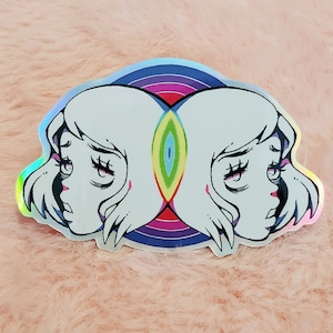 Reizüberflutung Holo Sticker