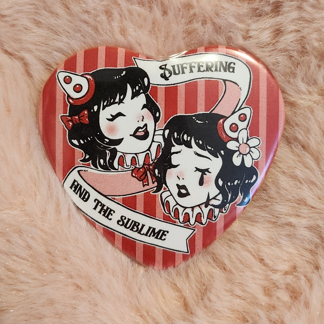 Sublime Button Sublime Suffering Heart Button - Etsy
