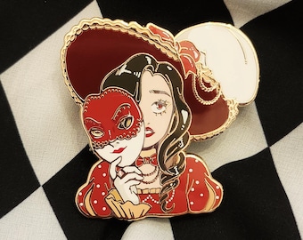 メランコリー マスカレード スマイリングマスク エナメルピン