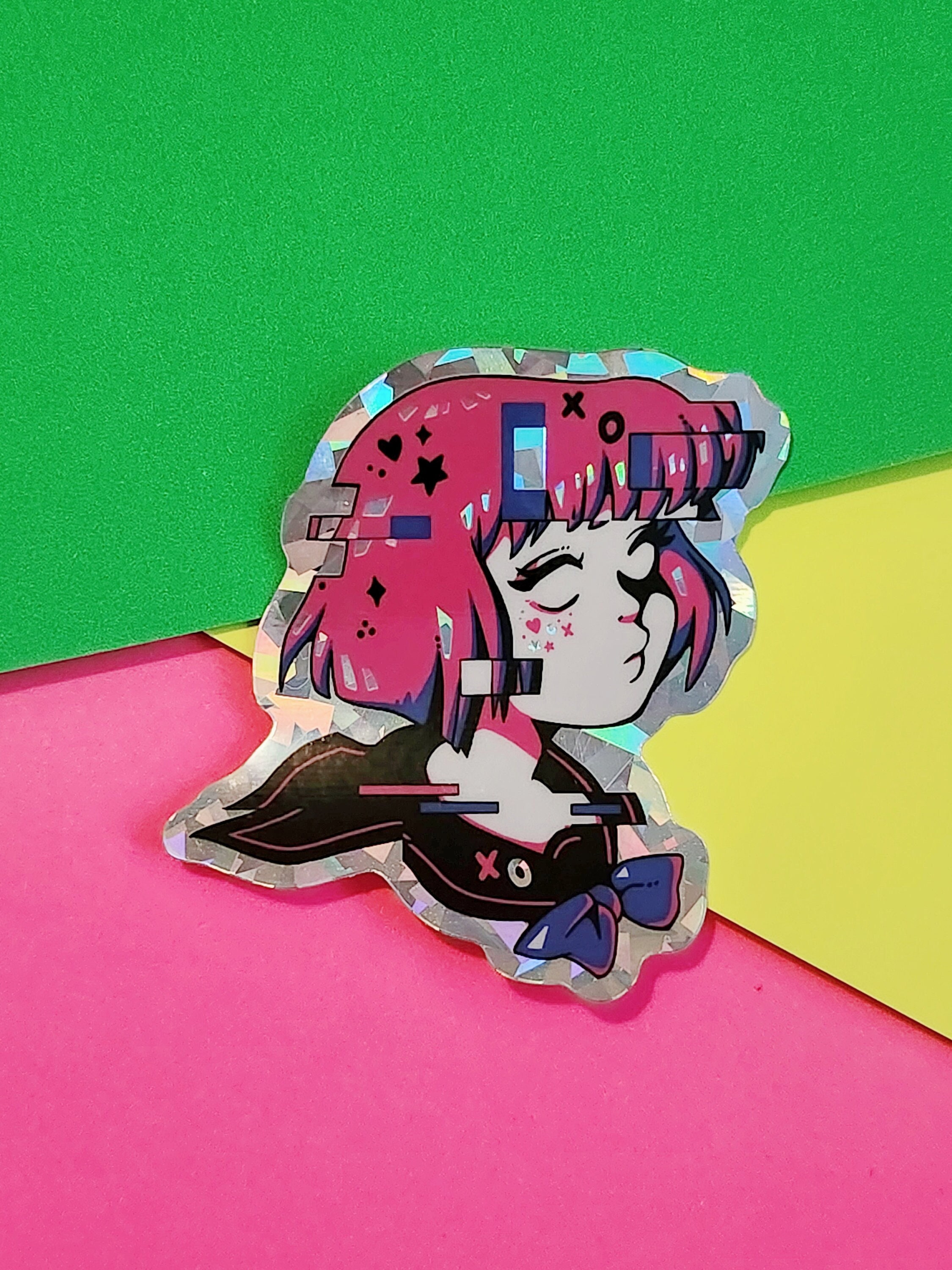 Glitch Holo Sticker