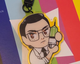 生命を与える科学者キーホルダー