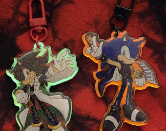 Perfect Card Playing Lifeform and Way Past Duel Keychains