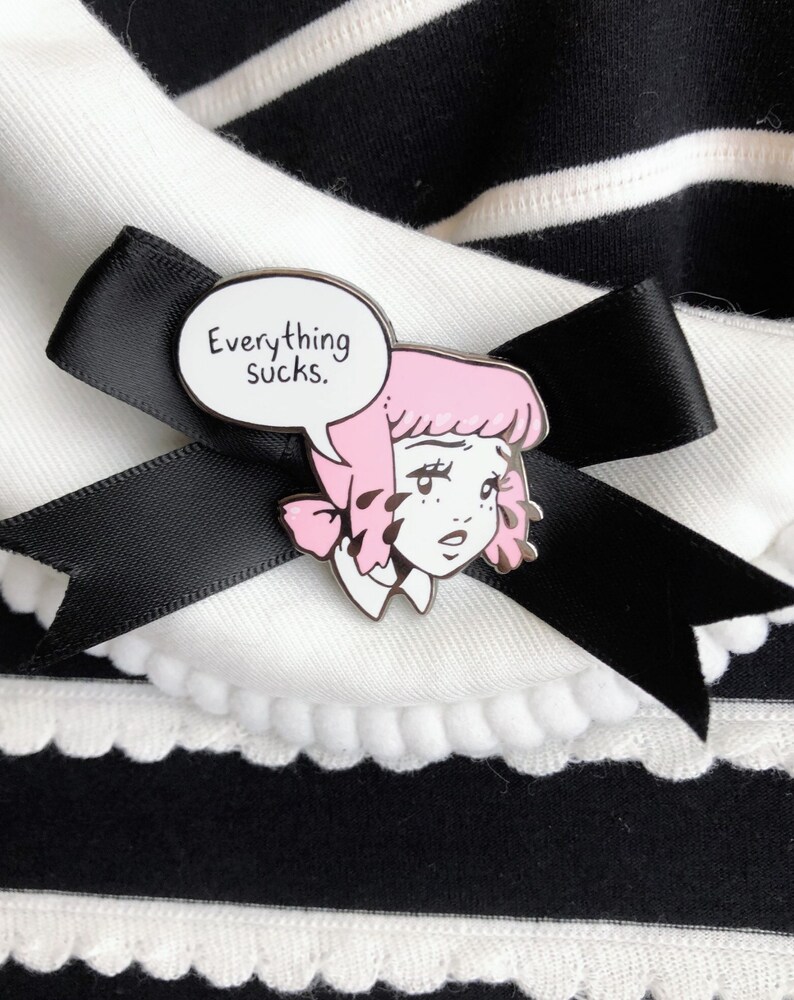 mental health enamel pin