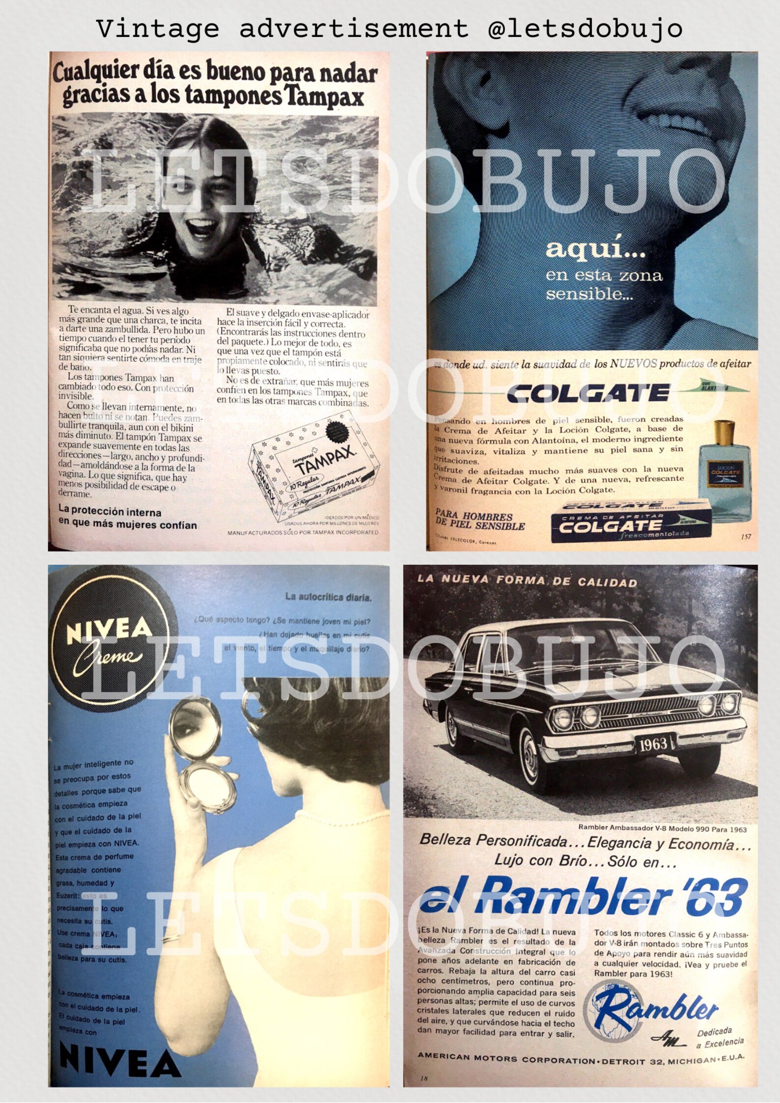 Vintage Advertisements in Spanish From 60s 70s 80s Magazines Etsy