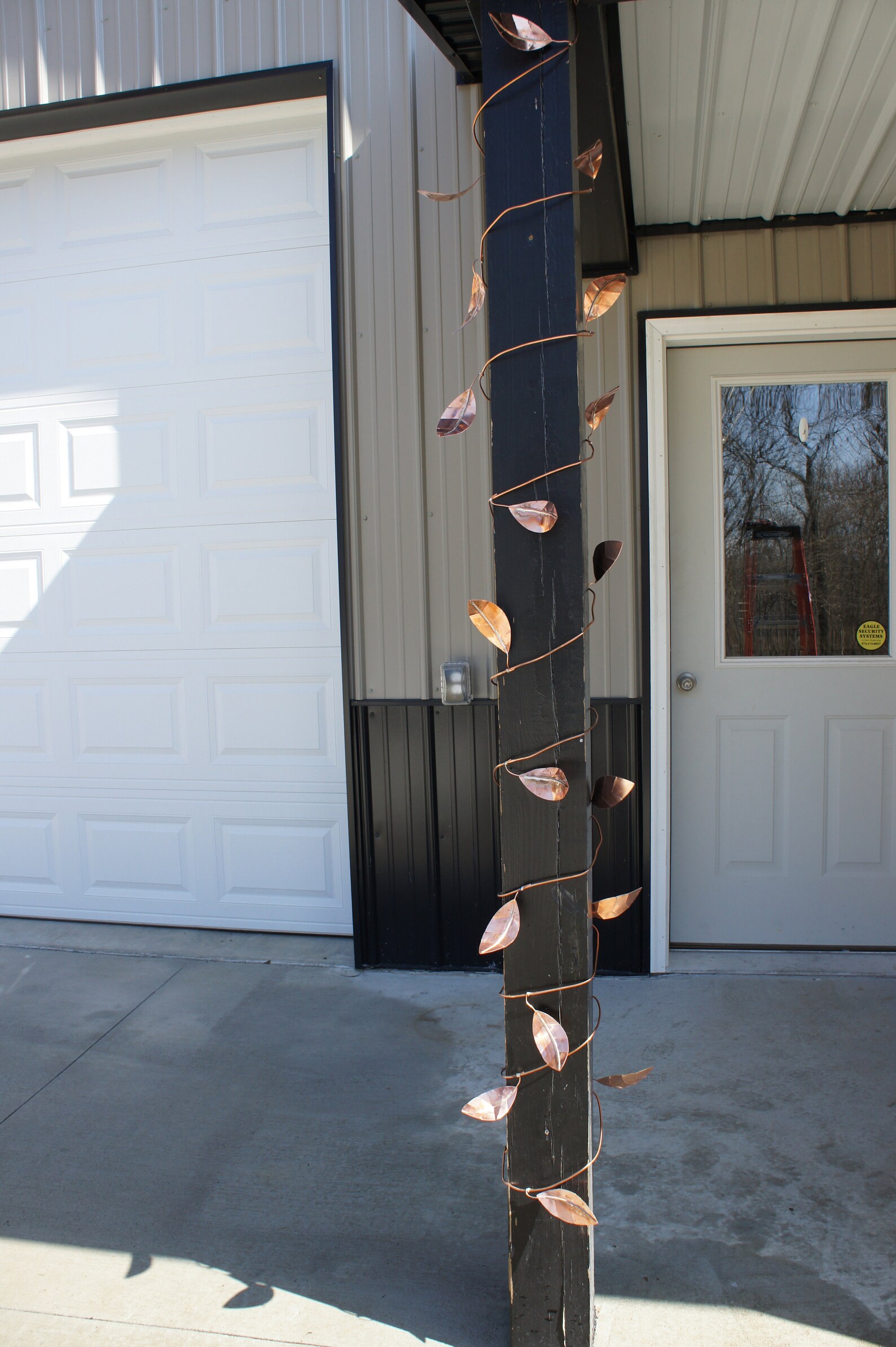 Copper Leaf Garland Pole / Post Wrap Etsy