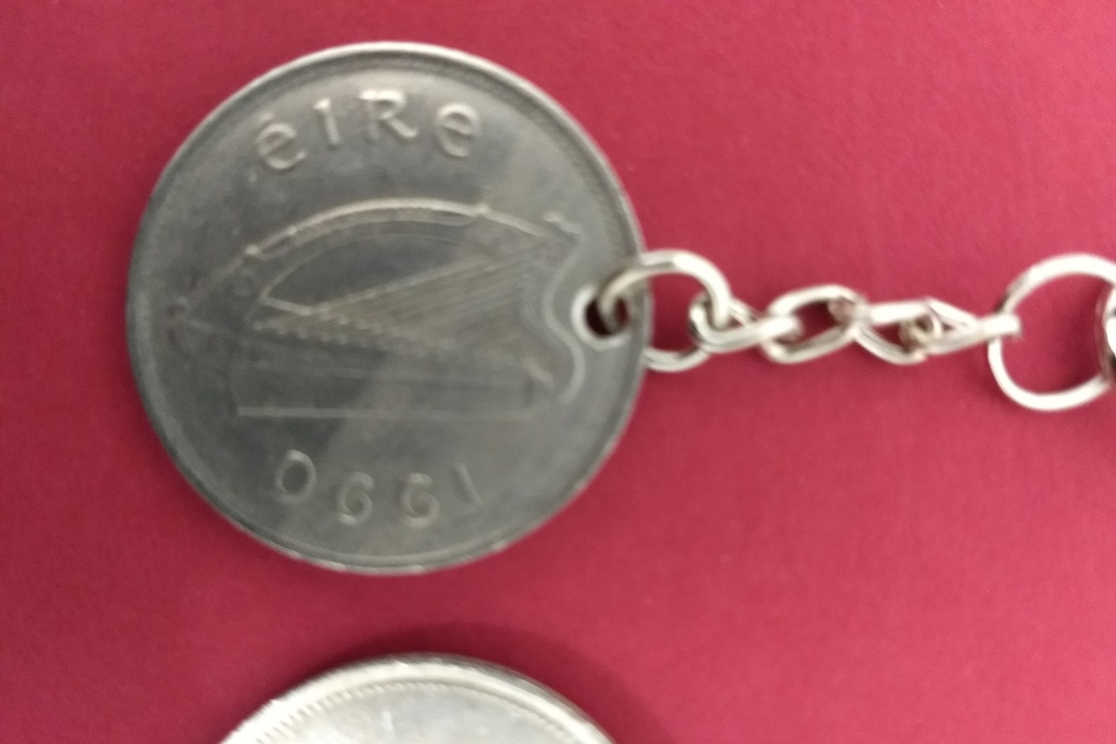 Coin Keychain Etsy