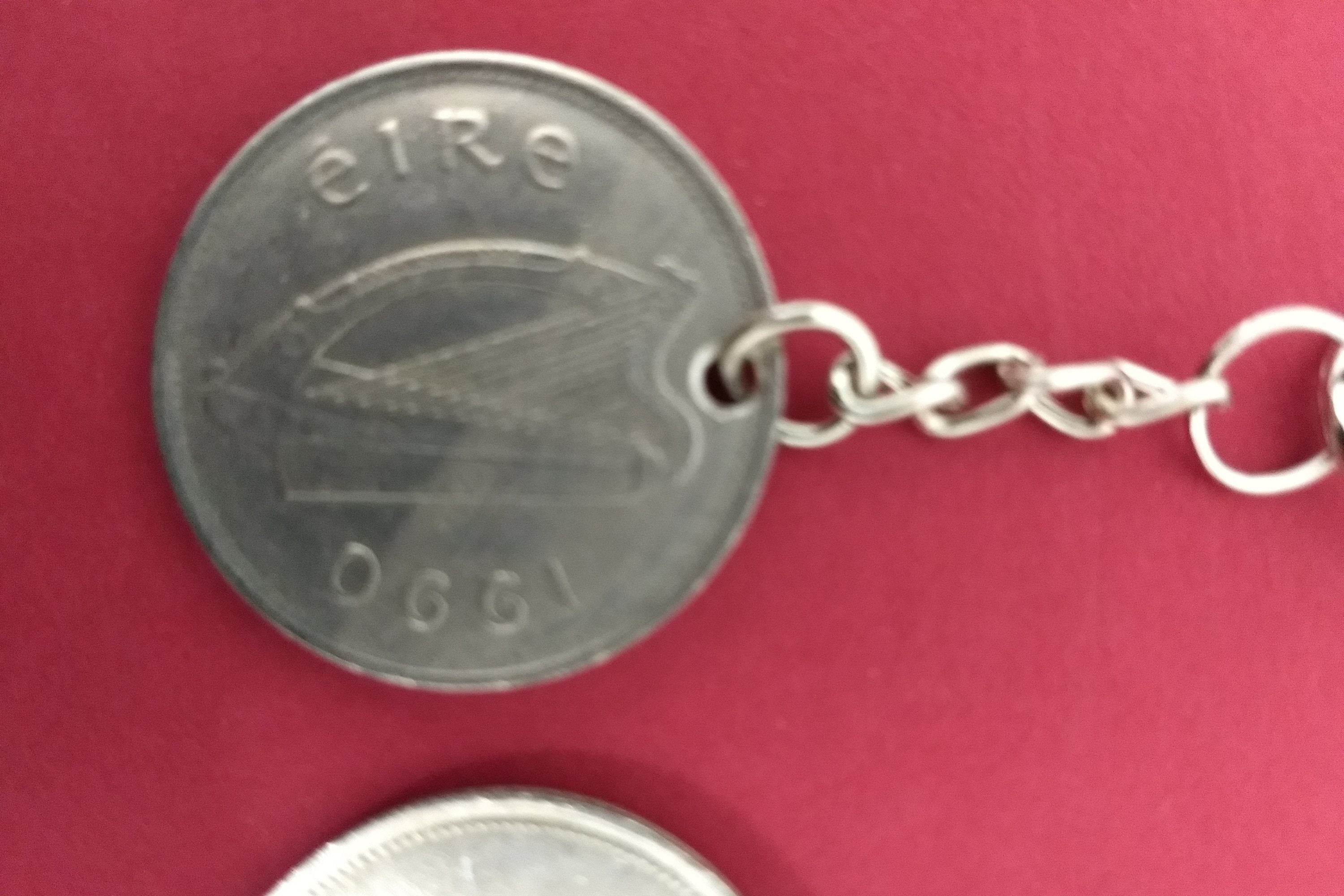Coin Keychain Etsy