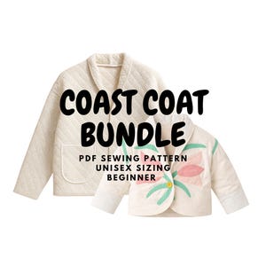 Adult & Baby Coast Coat Sewing Pattern: Beginner Friendly Quilt Jacket (PDF Pattern)