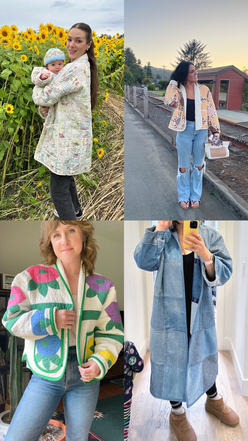 Adult & Baby Coast Coat Bundle PDF Sewing Pattern Beginner Friendly