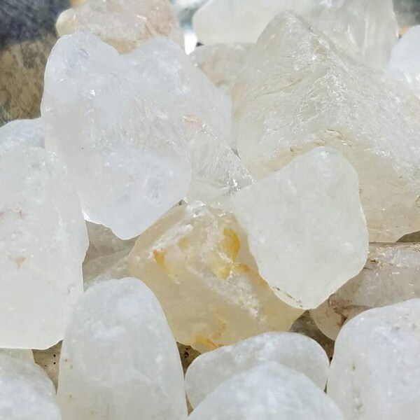 Azozeo/Satyaloka Azeztulite/High Vibration Stone/ Chakra Clearing and Activating/Healing Stones/River tumbled Crystals