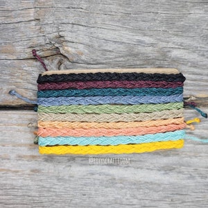 Waterproof Braided Wax Cord Adjustable Minimalist Bracelet