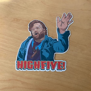Sticker vinyle ou aimant Ce que nous faisons dans l'ombre - Topher - « High Five !