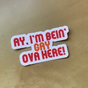What We Do in the Shadows Vinyl Sticker or Magnet - Seanie for Comptroller! - "Ay, I'm bein' gay ova here!"