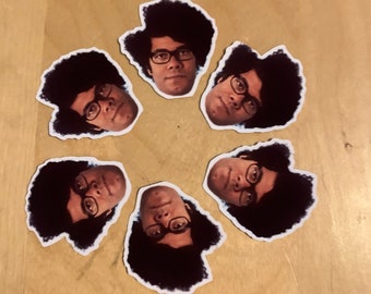Maurice Moss Coffee Mug Stickers - 6 Die Cut Stickers - The IT Crowd