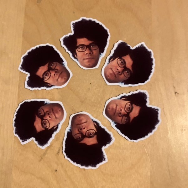 Maurice Moss Coffee Mug Stickers - 6 Die Cut Stickers - The IT Crowd