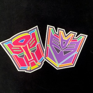 Transformer Pride! Stickers or Magnets - LARGE- Set of 2