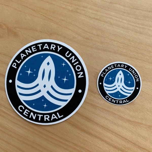 The Orville - Set of 2 Planetary Union Logo Vinyl Stickers or Magnets