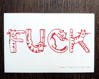 pegatina FUCK