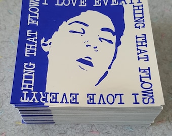 Pegatinas de papel de aluminio plateado de Todo lo que fluye