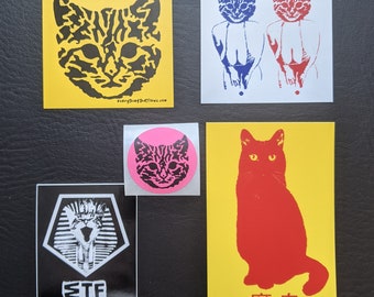 Paquete de pegatinas de gatos