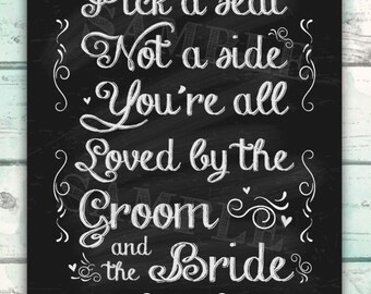 we re all family here so no seating plan wedding etsy